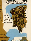 Vintage New Hampshire Souvenir Ceramic Tile Trivet Old Man Of The Mountain 6x6