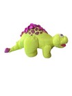 Vintage 1992 Fisher Price Dino Roars Yellow Puffalump Dinosaur Plush Nylon Exc 