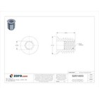 Zoro Select 901420-13-pk100 Hex Drive Threaded Insert  1 4 -20 Int Thrd Sz 