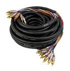 Orion Audio Snake Audio Wire 10 Channels Rca Ofc Power Medusa Cable 45ft   60ft