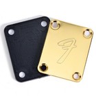 70s  f  Logo Fender Vintage Neck Plate Strat Tele Guitar Bass With 4 Screws Bolt