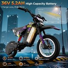 Rixoc Dk12 Kids Electric Dirt Bike 700w 15 5mph 36v 5 2ah Max 14miles