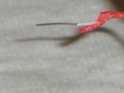 10ft Western Electric 24g Solid  Cloth  Wire  Nos Red 