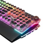 Wired Mechanical Gaming Keyboard 108 Keys Rgb Backlit Blue Switches Shadow Black