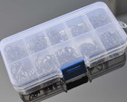 600pcs Fish Hooks 10 Sizes Fishing Black Silver Sharpened With Box Quality Kit 