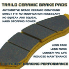 Traild Ceramic Brake Pad Set For Yamaha R1 r6 fz mt xsr 2003-2026 Front   Rear
