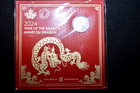 2024 Canada  8 1 4th Oz  Proof Year Of Dragon   999 Pure Silver Coin -very Rare