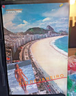 Pan Am Rio De Janeiro Poster 28 X 41 75inches  Corner Pinholes   Wrinkles Read