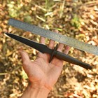 Handcrafted Black Carbon Steel Dagger Knife Wwii Military Edc Combat Survival