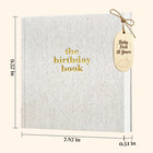 Baby Memory Book Photo Boys Girls-linen Keepsake Birthday Record A Milestone Age