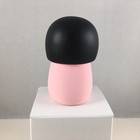 Japanese 2 5 h Kokeshi Doll Clay Girl Dressed Pink Floral Kimono Made In Japan