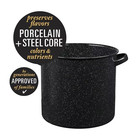 Granite Ware Stock Pot  15 5 Qt - Speckled Black