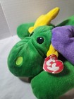 Vintage Ty Pillow Pals Collection Antlers 1998 Plush Stuffed Animal Green Moose