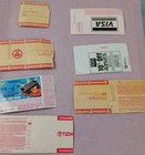 7 Ticket Stubs Iron Maiden Zz Top Lynyrd Skynyrd Poison Motley Crue Megadeth Dio