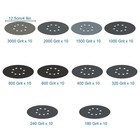 100x 5 sanding Disc 180-3000grit Hook Loop 8-hole Sandpaper Orbital Sander Paper