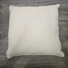 Nina Home By Nina Campbell Throw Pillow Beige White Embroidered 18 x18  