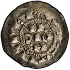 Italy  Milan   1039-1125  Denaro Scodellato Pcgs Ms62     Silver Scyphate Splendor