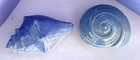 2 Chinese Blue And White Seashell Form Trinket Boxes   Covered Jars  1960s  70s