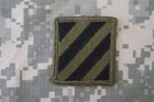 Military Patch Us Army 3rd Infantry Division Bdu Od Green Subdued