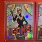 2026 Topps Chrome Marvel Icons Lot Of 2 Black Cat  1   Mary Jane  11