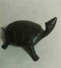 Turtle Bronze Statue 5 3 Inch Japan Vintage Old Metal Reptile Figurine Figure