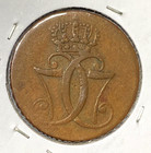 1771-km Denmark 1 Skilling Super Brown Xf Km-616 1 One Year Type Chrc