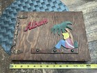 Vintage Wooden Photo Album Book -dry Mount 1930   s 1940   s Souvenir Scrapbook