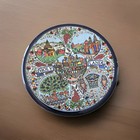 Porcelain Holy Land Israel Wall Plate 5    Souvenir Nazareth Bethlehem Jerusalem