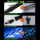 1 Pair 2 4ft Rgb Spiral Led Whip Lights Antenna Chase   Flag For Atv Rzr Utv 4wd