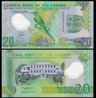 Gambia 20 Dalasis 2014 Polymer Commemorative P 30 Unc New Banknote