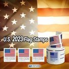 3 Roll Of 100 2023 U s  Flag First Class Us Postage Stamps