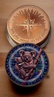 Copper Reserve Mint - Five  5  Ounce Round  999 Fine Bullion Uv Colorized Koalas
