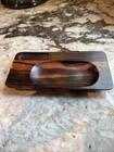 Vintage Midcentury Ironwood Desk Trinket Jewelry Tray Vide Poche Bowl Mcm 9   