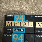 Sony Cdit  Metal Type 94 Iv Audio Cassette -made In Japan Sealed Lot Of 4