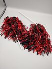 Stock Shaker Poms  Party sports Pom Poms  Red blk Pom Poms