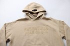 Essentials Fear Of God Kids  Ss 23 Tonal Logo Pullover Hoodie Nc3 Sand Size 12