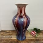Chinese Porcelain - Approximately 15-inch Flambe Glaze Vase - Red And Blue