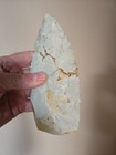 Massive 7  Paleo Curved Knife Blade Flint Scraper - Burlington Chert