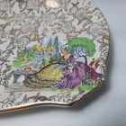 Vintage Lord Nelson Bcm Ware Tray Floral Chintz Miss Pompadour 8  X 5 