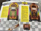 Rock-ola antique Apparatus 45   Cd Jukebox Promo Fold-out Flyer Vintage Brochure