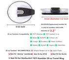 Tumbler Lid For 20 Oz 2 Replacement Lids For 20oz Stainless Steel Tumbler Travel
