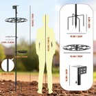 Upgraded Heavy Duty Bird Feeder Pole - Thicker Steel Bird Feeding Station Pole 