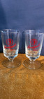 Rare Leinekugels Indian Maiden 5-1 8 Inch Stemmed Beer Glasses