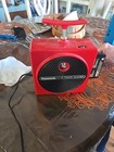 Vtg Panasonic Tnt Dynamite 8 Track Tape Player Red   Works but Selling For Parts