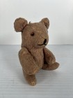 Antique Mohair Teddy Bear Glass Eyes Fully Jointed Unidentified 6    Brown Old