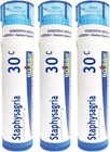Boiron Staphysagria  30c  Itch Relief  Approx  240 Pellets  Each Pack 3-packs