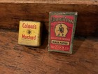 Vtg Colman s Mustard  Antique Dauntless Peppercorn Cardboard Box  Both Full