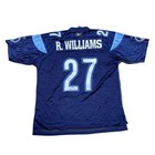 Reebok Toronto Argonauts Cfl Jersey Ricky Williams 27 Blue Stitched Mens 2xl
