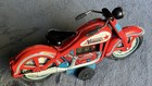Vintage 1960 T n  Nomura Japan Tin Friction Venus Red Motorcycle