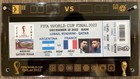 Official License Ticket Frame  gift      Final Match World Cup Celebration Ticket 